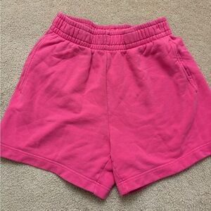 Aritzia Wilfred Free Pink Women's Sweat Shorts
